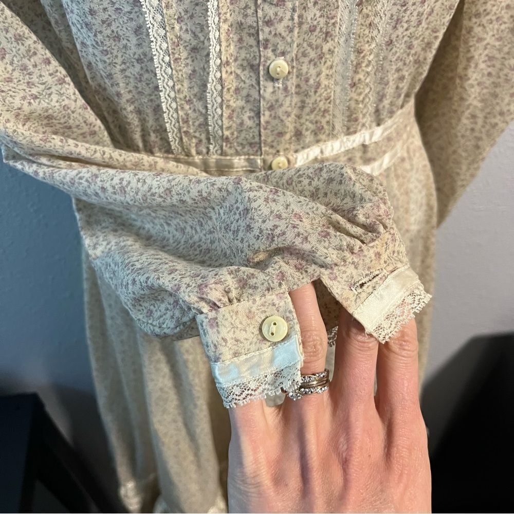 Gunne Sax Prairie Long Sleeve Midi Dress - Picture 12 of 16